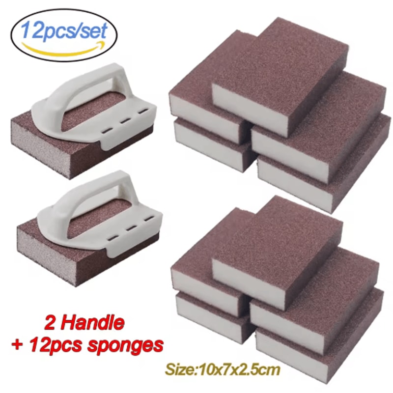 Magic Carborundum Sponge Eraser Rust And Scale Removing Cleaning Pads 1 To 8 Pcs 4