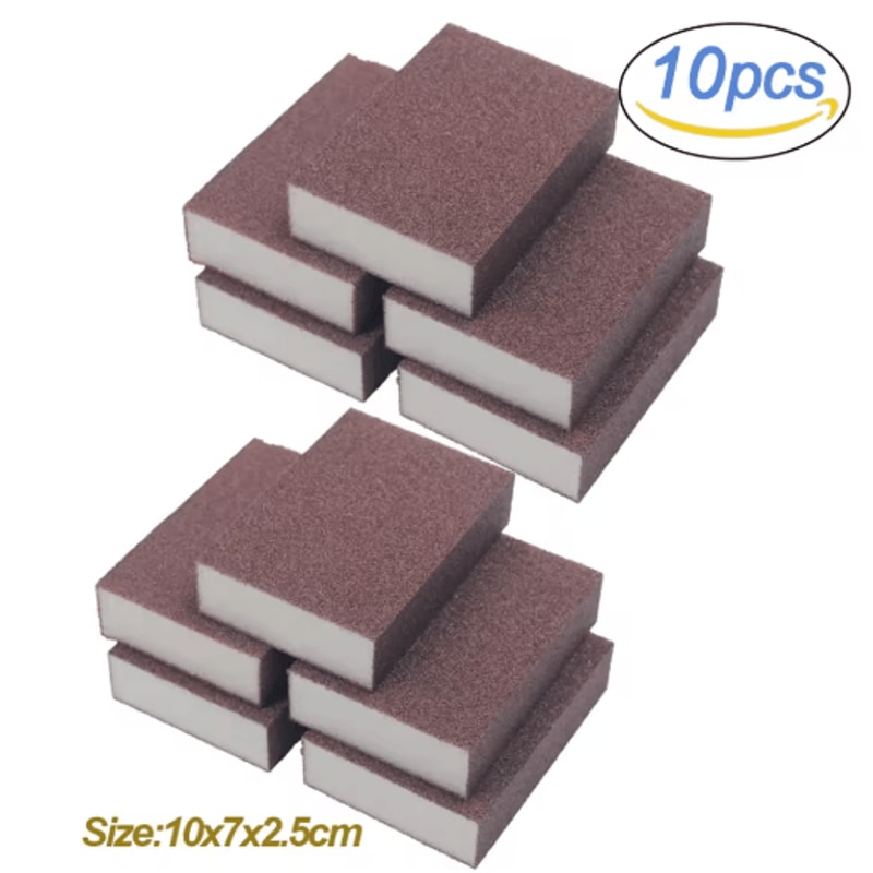 Magic Carborundum Sponge Eraser Rust And Scale Removing Cleaning Pads 1 To 8 Pcs 10