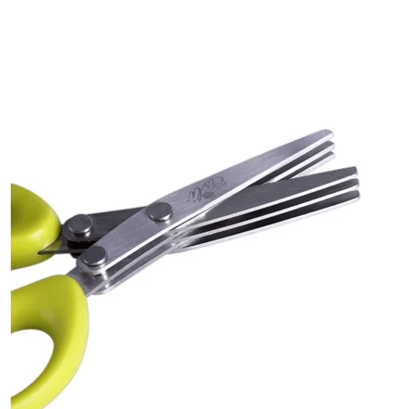 Multi Functional Stainless Steel 3 To 5 Layer Kitchen Scissors Herb And Scallion Cutter 2