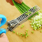 Multi Functional Stainless Steel 3 To 5 Layer Kitchen Scissors Herb And Scallion Cutter 0