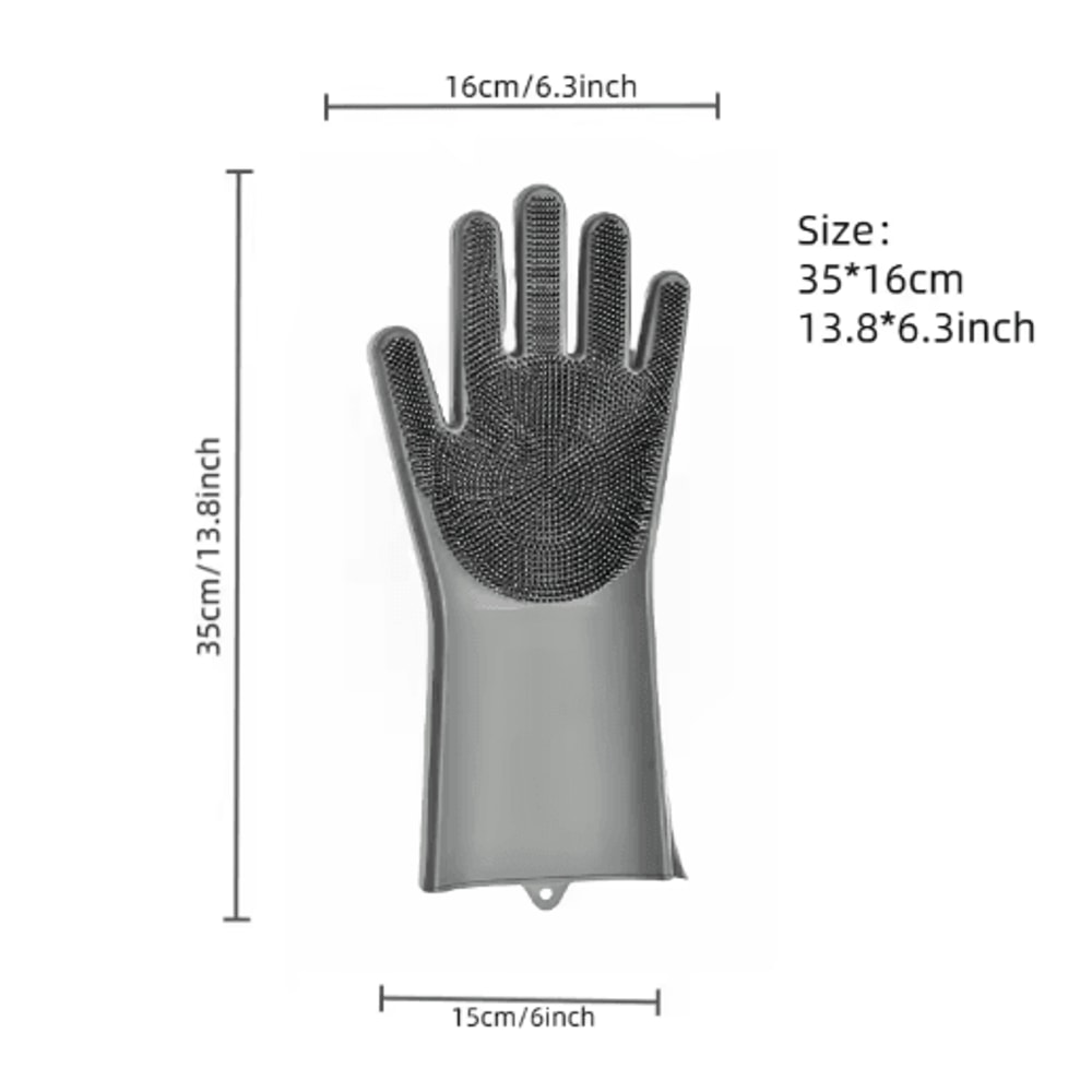 Silicone Cat Bathing Glove Gentle Grooming And Shampoo Massage Brush 2