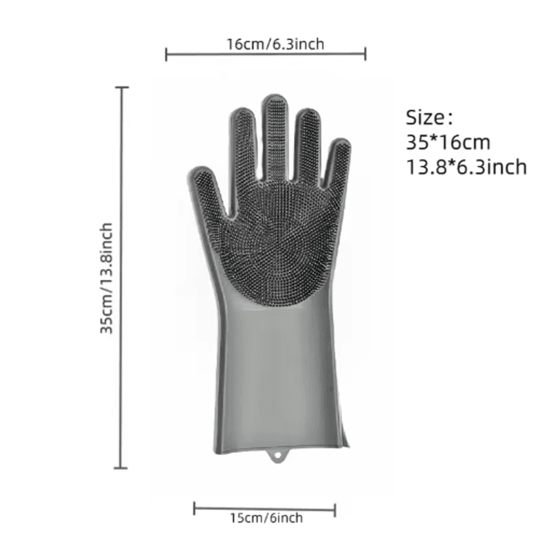 Silicone Cat Bathing Glove Gentle Grooming And Shampoo Massage Brush 2