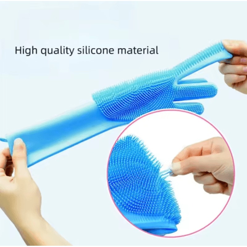 Silicone Cat Bathing Glove Gentle Grooming And Shampoo Massage Brush 6