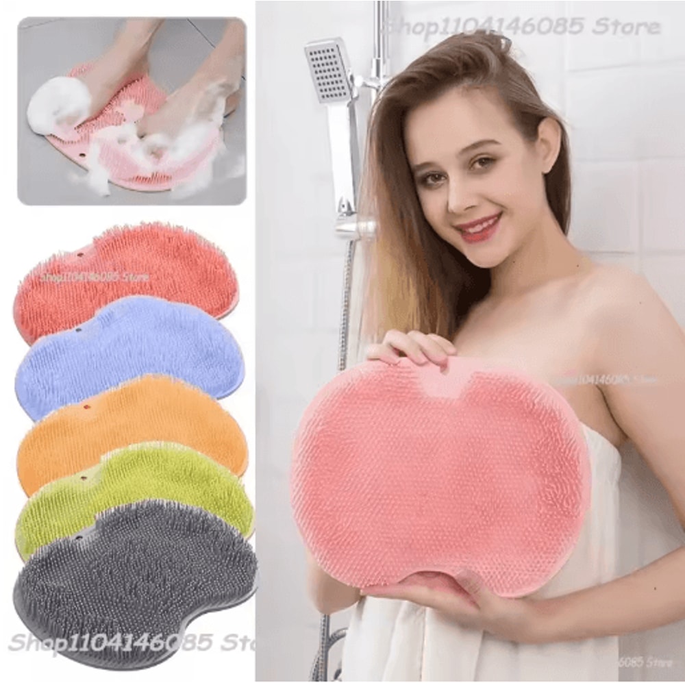 Anti Slip Shower Foot Scrub Massager Exfoliating And Relaxing Bathroom Pad 0