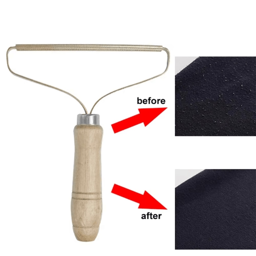 Portable Manual Lint And Pet Hair Remover Brush Reusable Fabric Cleaning Tool 5