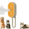 3 In 1 Pet Steam Spray Massage Brush One Button Grooming Comb For Cats And Dogs 2