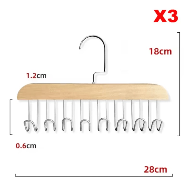 Multi Functional Bra And Accessory Hanger 1 To 3 Piece Wardrobe Organizer For Women And Men 2