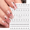 3D Nail Art Stickers Set Love Hearts Stars And Clouds French Tip Decals 23