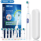 Rotary Rechargeable Electric Toothbrush For Adults 8 Soft Brush Heads 2