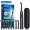 Rotary Rechargeable Electric Toothbrush For Adults 8 Soft Brush Heads 3
