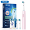 Rotary Rechargeable Electric Toothbrush For Adults 8 Soft Brush Heads 4