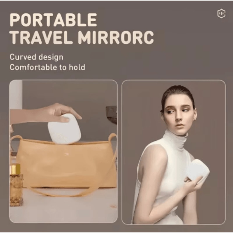 DoubleSided LED Makeup Mirror Adjustable Color 3 Magnification Portable USB Charging 5