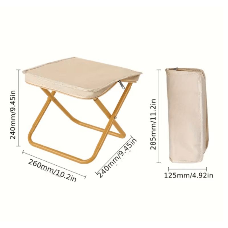 Portable Multifunctional Outdoor Folding Stool Ultralight Picnic Camping Fishing Chair 2