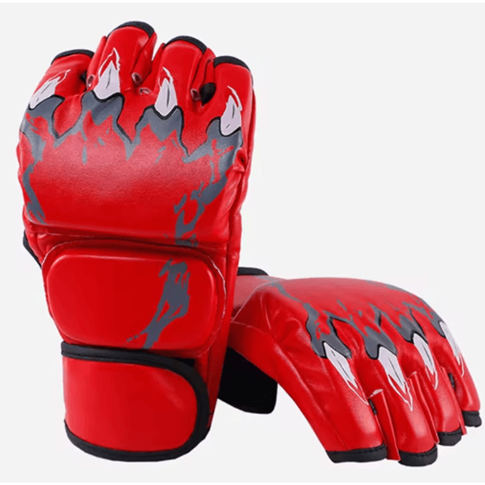 HalfFinger Boxing Martial Arts Gloves Taekwondo Karate Training Gear 1 Pair 4