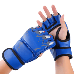 half-finger boxing & martial arts gloves – taekwondo, karate & training gear (1 pair)