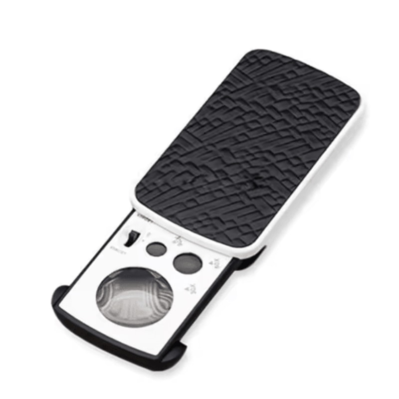 Portable LED Jewelry Loupe Magnifier 30 60 90 Mini Pocket Microscope 1