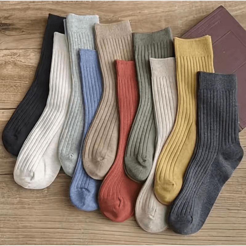 Vibrant Mixed Color Striped Comfort Crew Socks 5 To 20 Pairs Womens Everyday Essentials 7