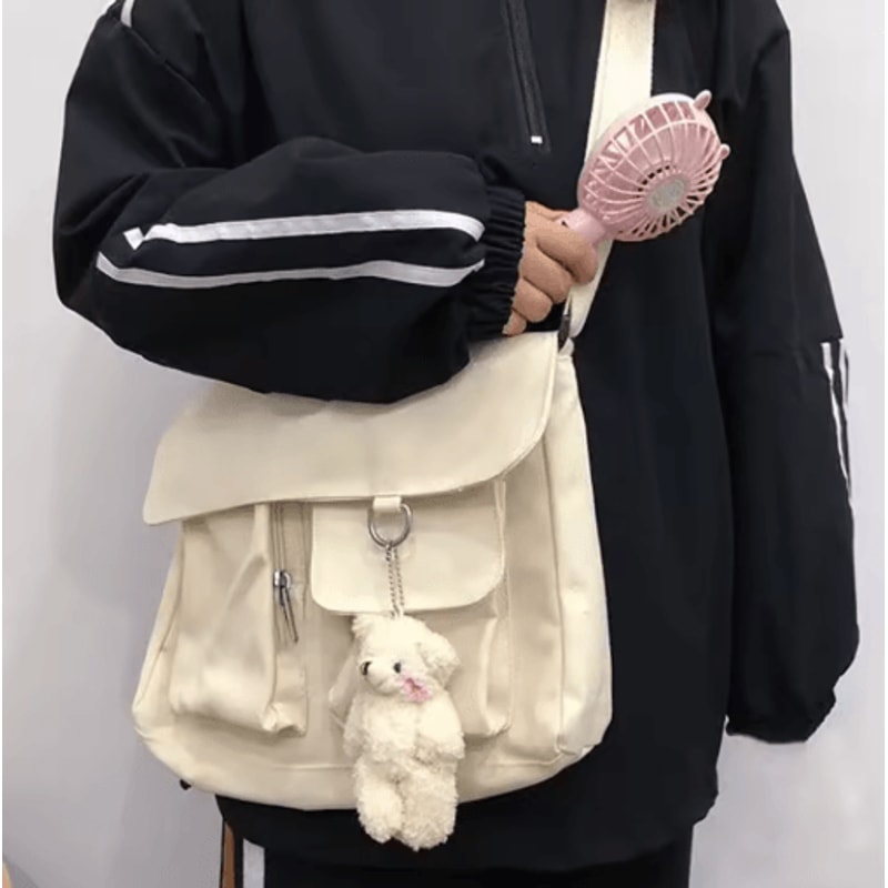 Canvas Crossbody Bag For Women Youth Fashion Shoulder Bag With Large Capacity 3