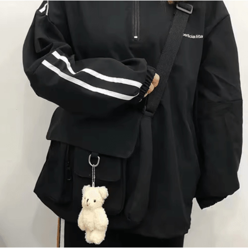 Canvas Crossbody Bag For Women Youth Fashion Shoulder Bag With Large Capacity 4