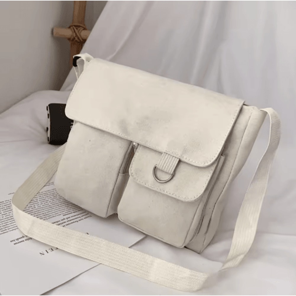 Canvas Crossbody Bag For Women Youth Fashion Shoulder Bag With Large Capacity 5