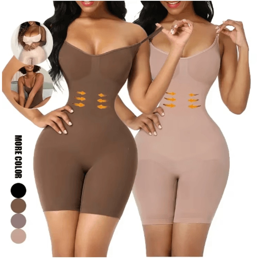 Seamless Tummy Control Shapewear Bodysuit Waist Cincher And Slimming Underwear For Women 0