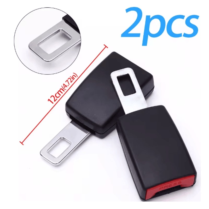Car Seat Belt Extender Buckle Thickened Straight Insert Safety Belt Lengthener 14