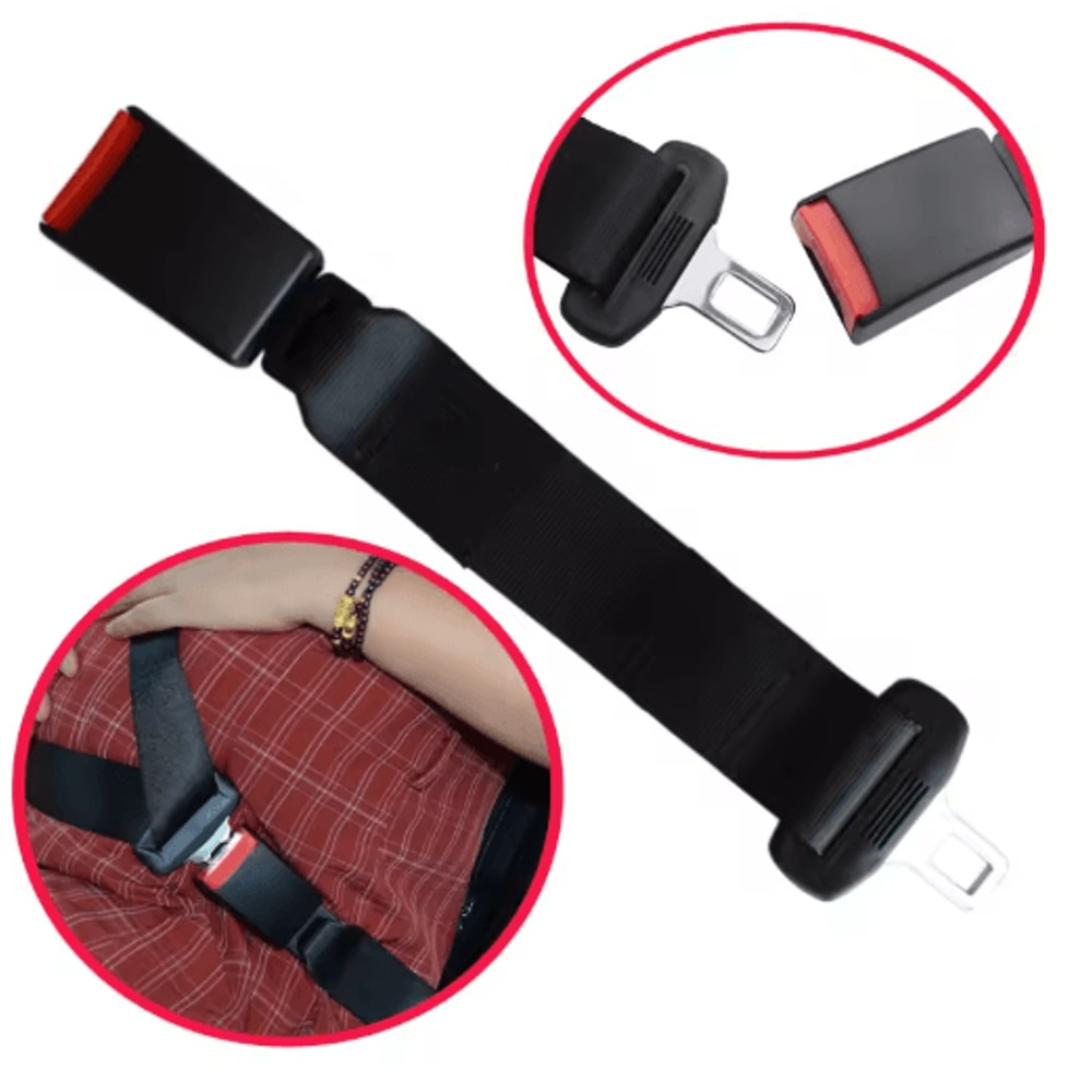 Car Seat Belt Extender Buckle Thickened Straight Insert Safety Belt Lengthener 17