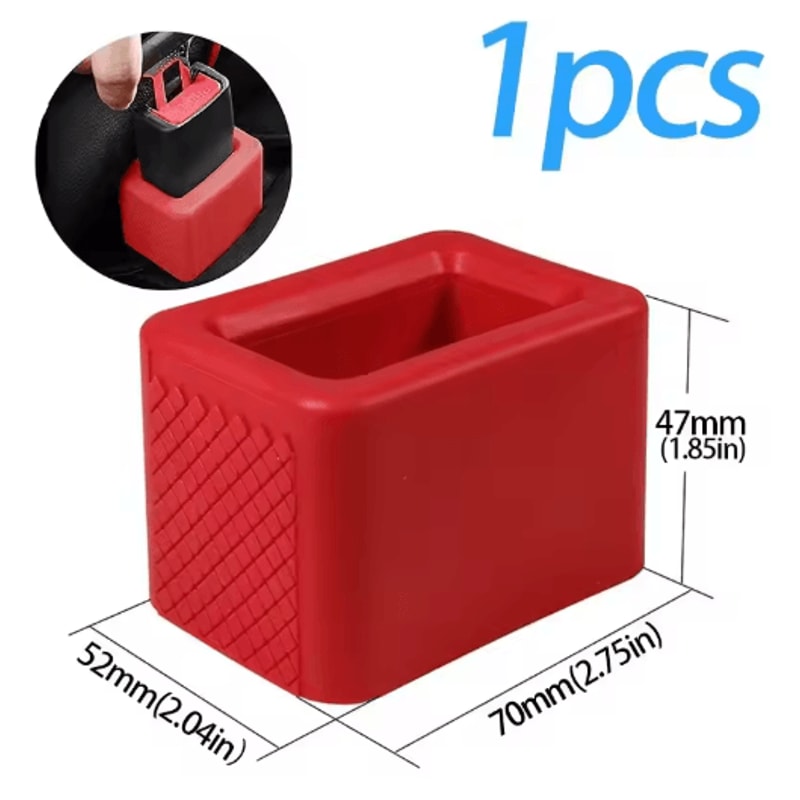 Car Seat Belt Extender Buckle Thickened Straight Insert Safety Belt Lengthener 5