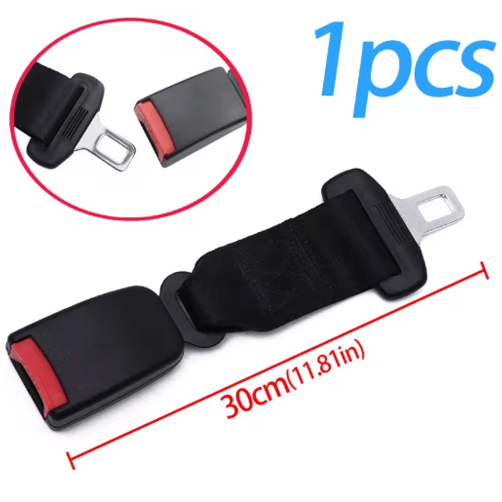 Car Seat Belt Extender Buckle Thickened Straight Insert Safety Belt Lengthener 9