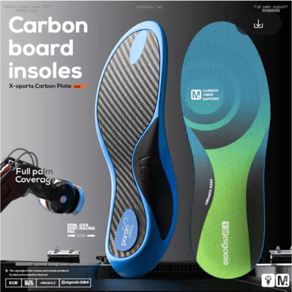 Mcgola 2024 Basketball Insoles FullLength Carbon Plate With Strong Arch Support HighRebound Elast 1
