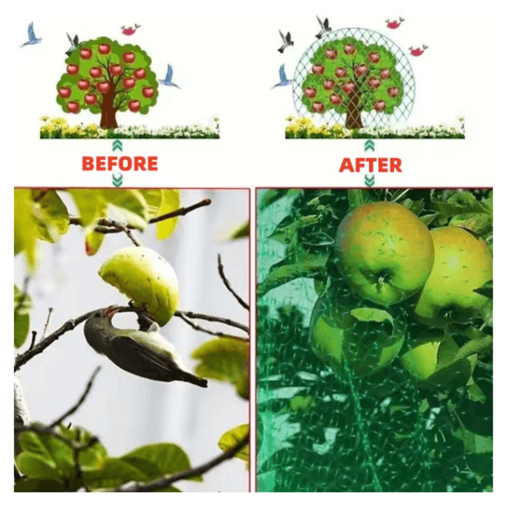 Garden BirdProof Nylon Net 20mm Mesh Plant Fruit Protection 1pc Optional Lengths 3