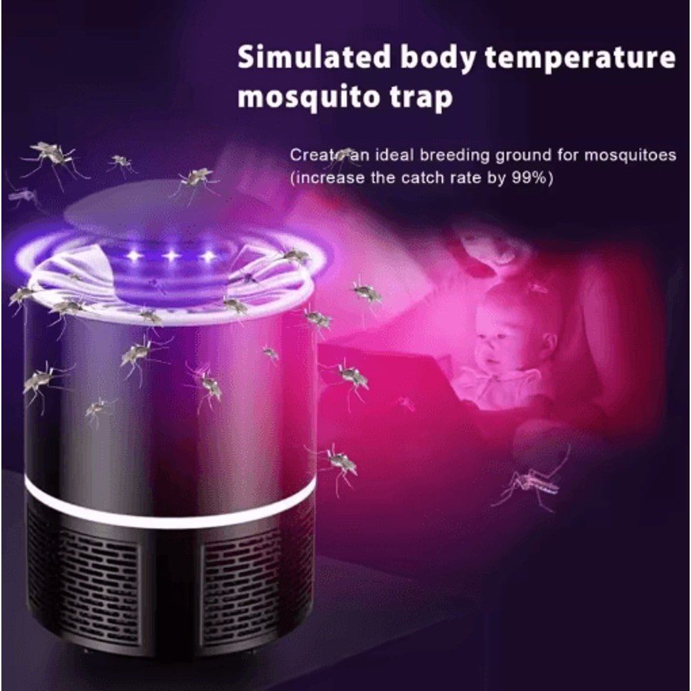 Portable Electric Mosquito Flycatcher USB Silent Mosquito Killer Lamp 1