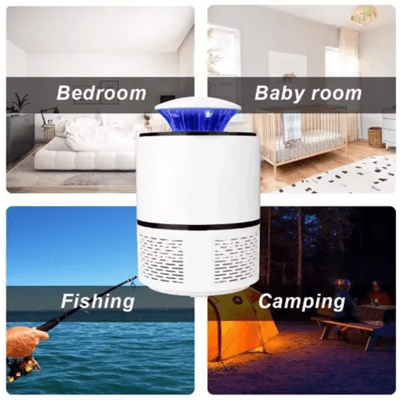 Portable Electric Mosquito Flycatcher USB Silent Mosquito Killer Lamp 3