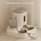 Automatic Dog Cat Feeder With Water Fountain Large Capacity Pet Food Dispenser 8