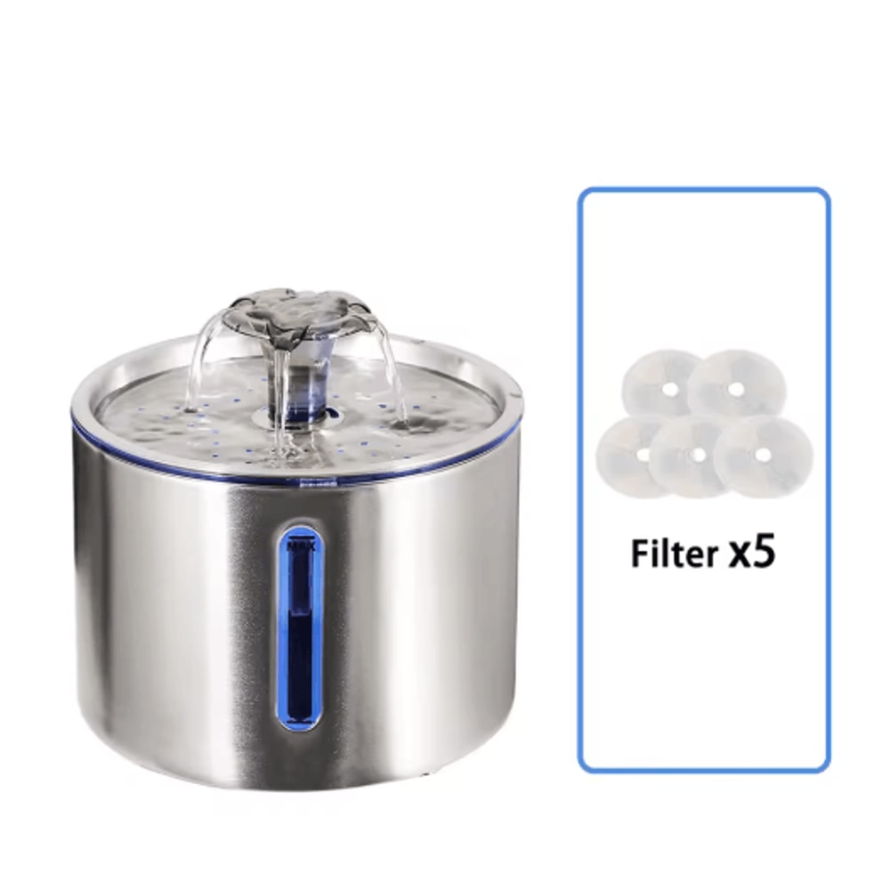Stainless Steel Cat Water Fountain 25L Automatic Pet Water Dispenser 1