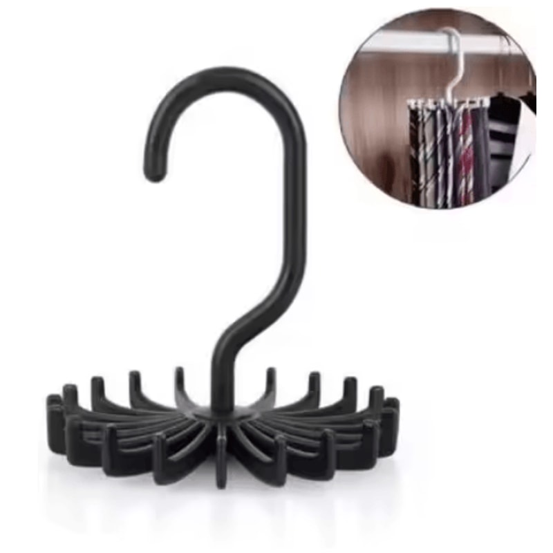 360 Rotatable Tie And Scarf Hanger 20 Claw Clothing Organizer Rack 1