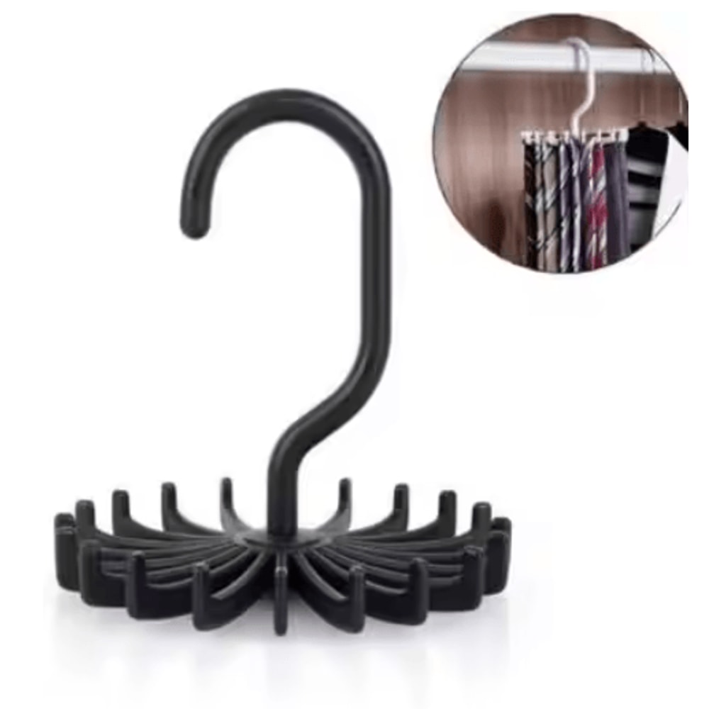 360 Rotatable Tie And Scarf Hanger 20 Claw Clothing Organizer Rack 2