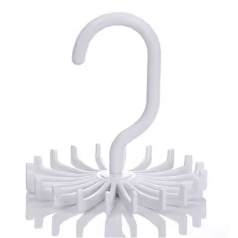 360 Rotatable Tie And Scarf Hanger 20 Claw Clothing Organizer Rack 3