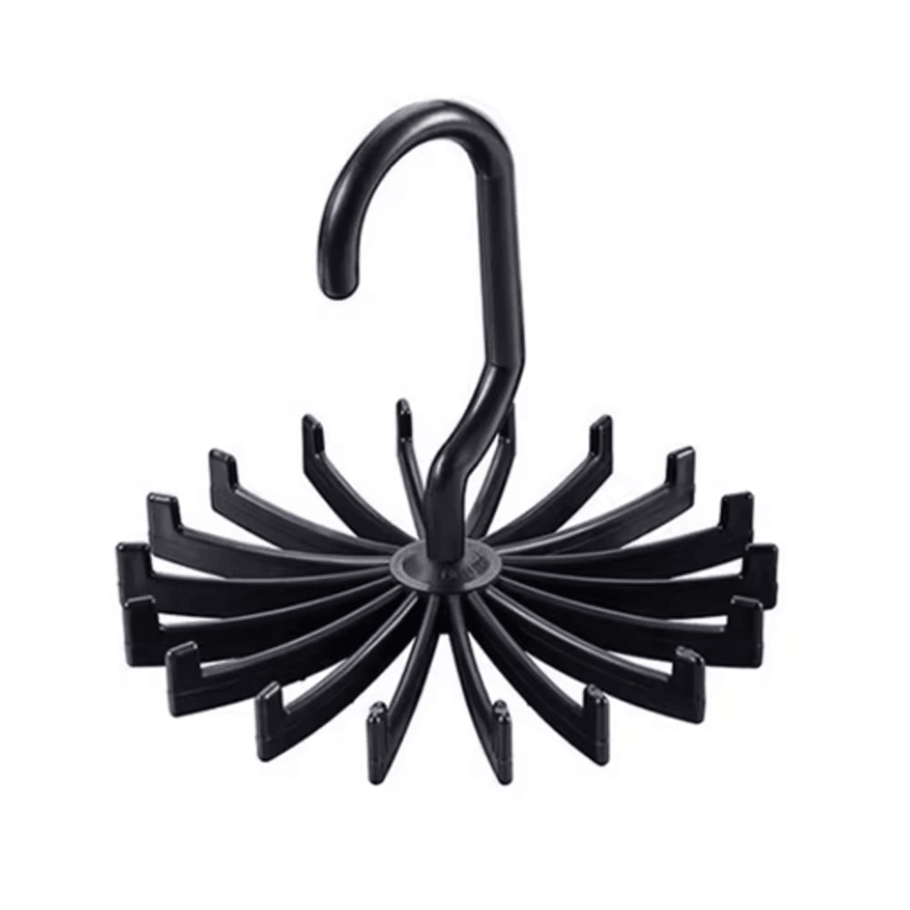 360 Rotatable Tie And Scarf Hanger 20 Claw Clothing Organizer Rack 7