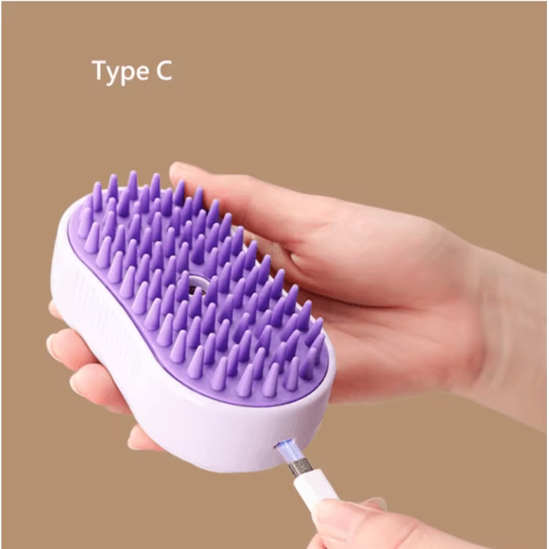 Newest Pet Steam Spray Grooming Comb MultiFunctional Massage Hair Removal Brush 8