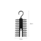 360 Rotatable Tie Hanger LargeCapacity Necktie Belt Organizer 20 Rows 3
