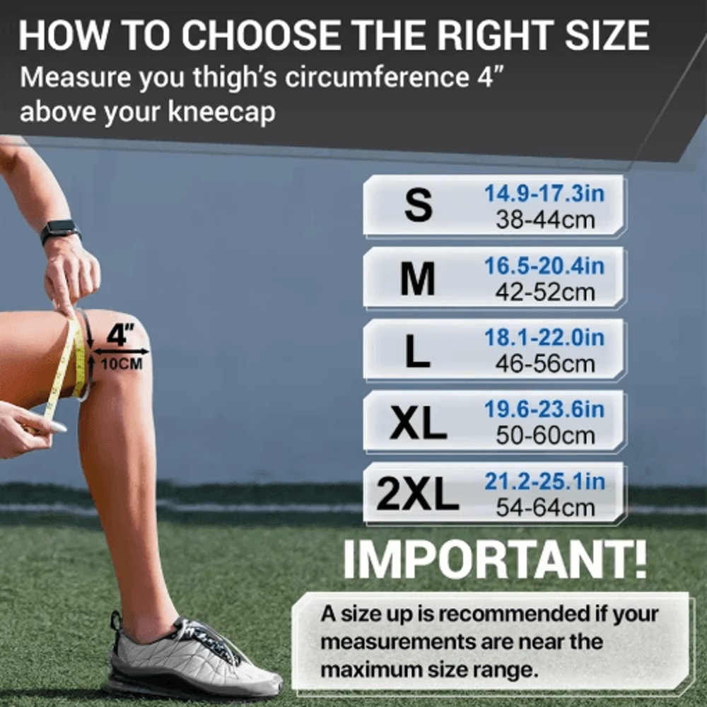 Copper Full Leg Compression Sleeves Long Knee Support For Sports Daily Relief 3