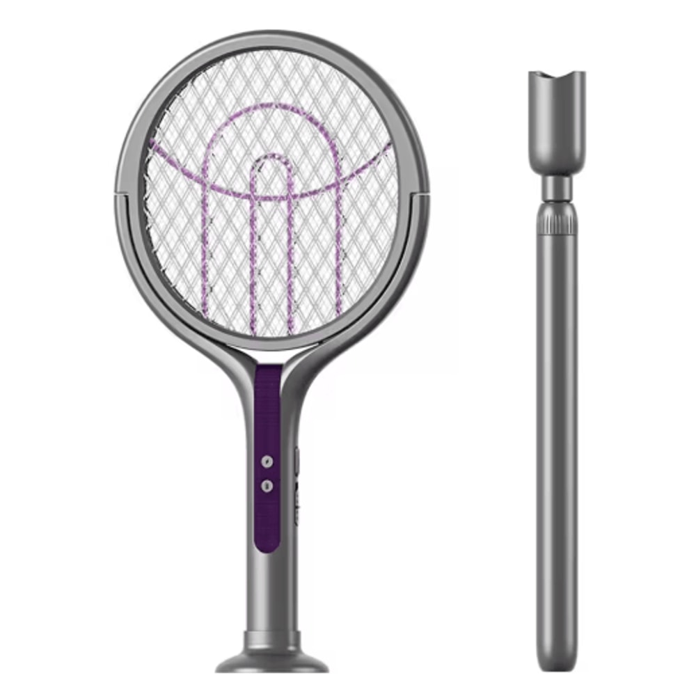 2in1 Rechargeable Electric Mosquito Swatter Trap Lamp Retractable Bug Zapper For Home 1