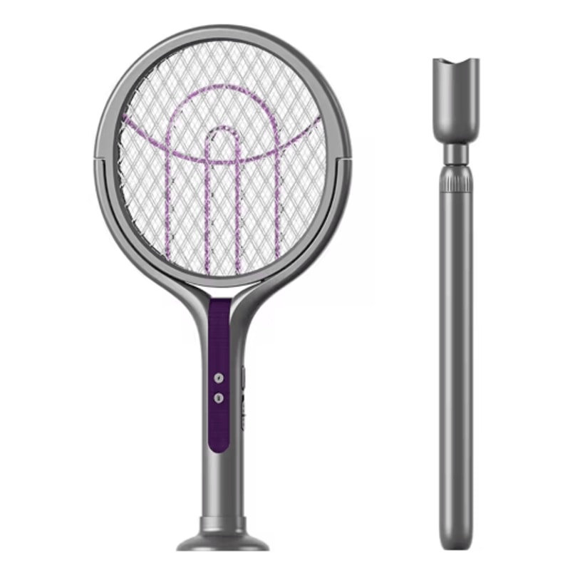 2in1 Rechargeable Electric Mosquito Swatter Trap Lamp Retractable Bug Zapper For Home 1