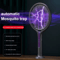 2in1 Rechargeable Electric Mosquito Swatter Trap Lamp Retractable Bug Zapper For Home 6