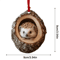 Animal Christmas Acrylic Pendant Ornament Raccoon Owl Squirrel Bunny Bird 2D Design 5