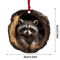 Animal Christmas Acrylic Pendant Ornament Raccoon Owl Squirrel Bunny Bird 2D Design 6