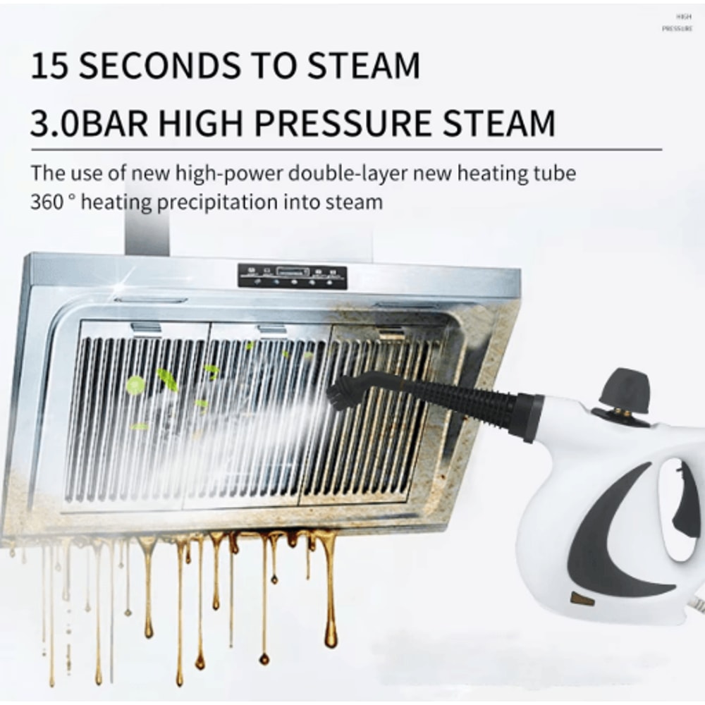 Pressurized Handheld Steam Cleaner Portable HighPressure MultiSurface Steamer 11
