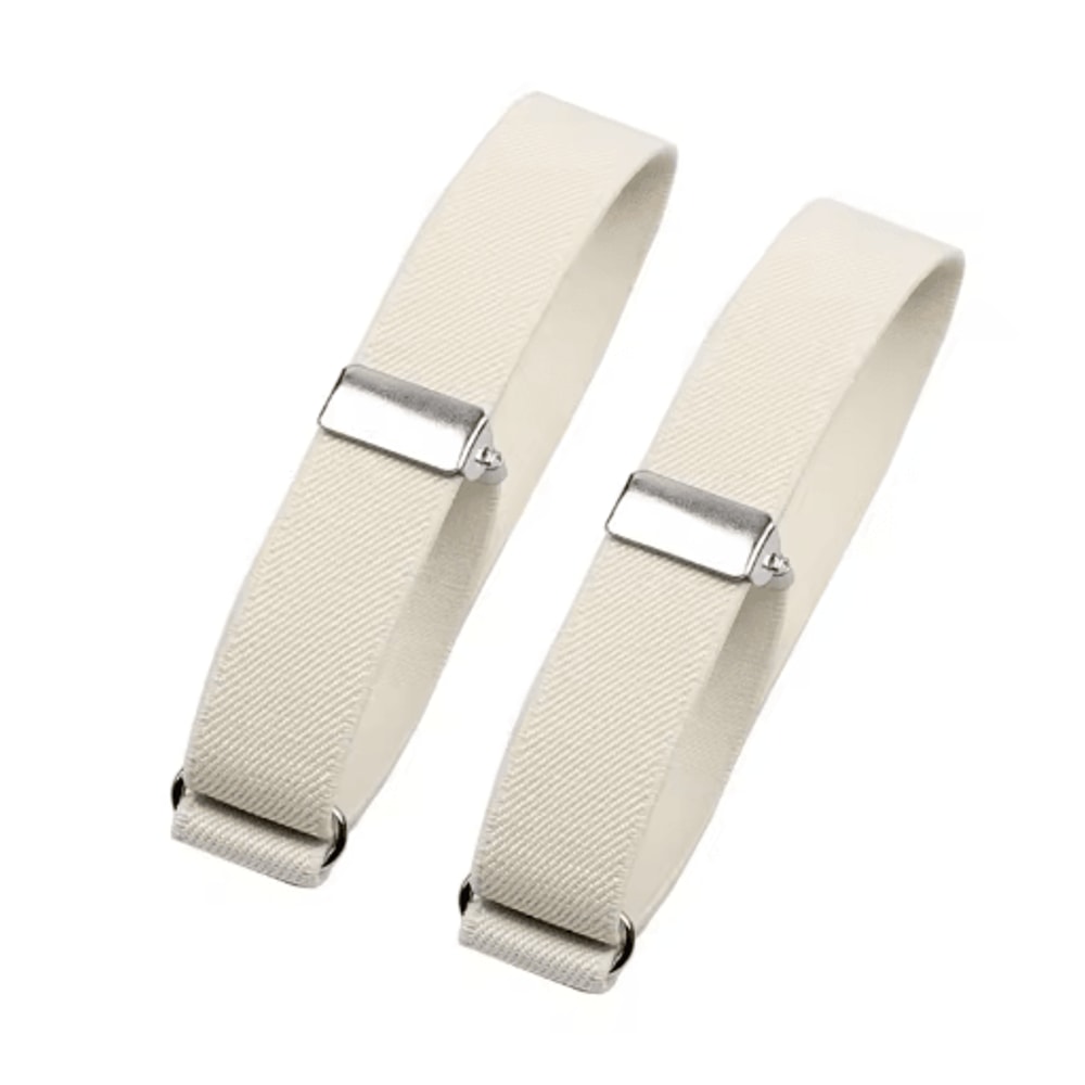 Mens And Womens Sleeve Garters Non Slip Elastic Arm Bands With Stripe Plaid Design 1