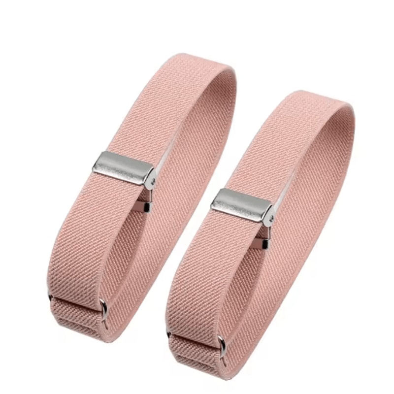 Mens And Womens Sleeve Garters Non Slip Elastic Arm Bands With Stripe Plaid Design 6